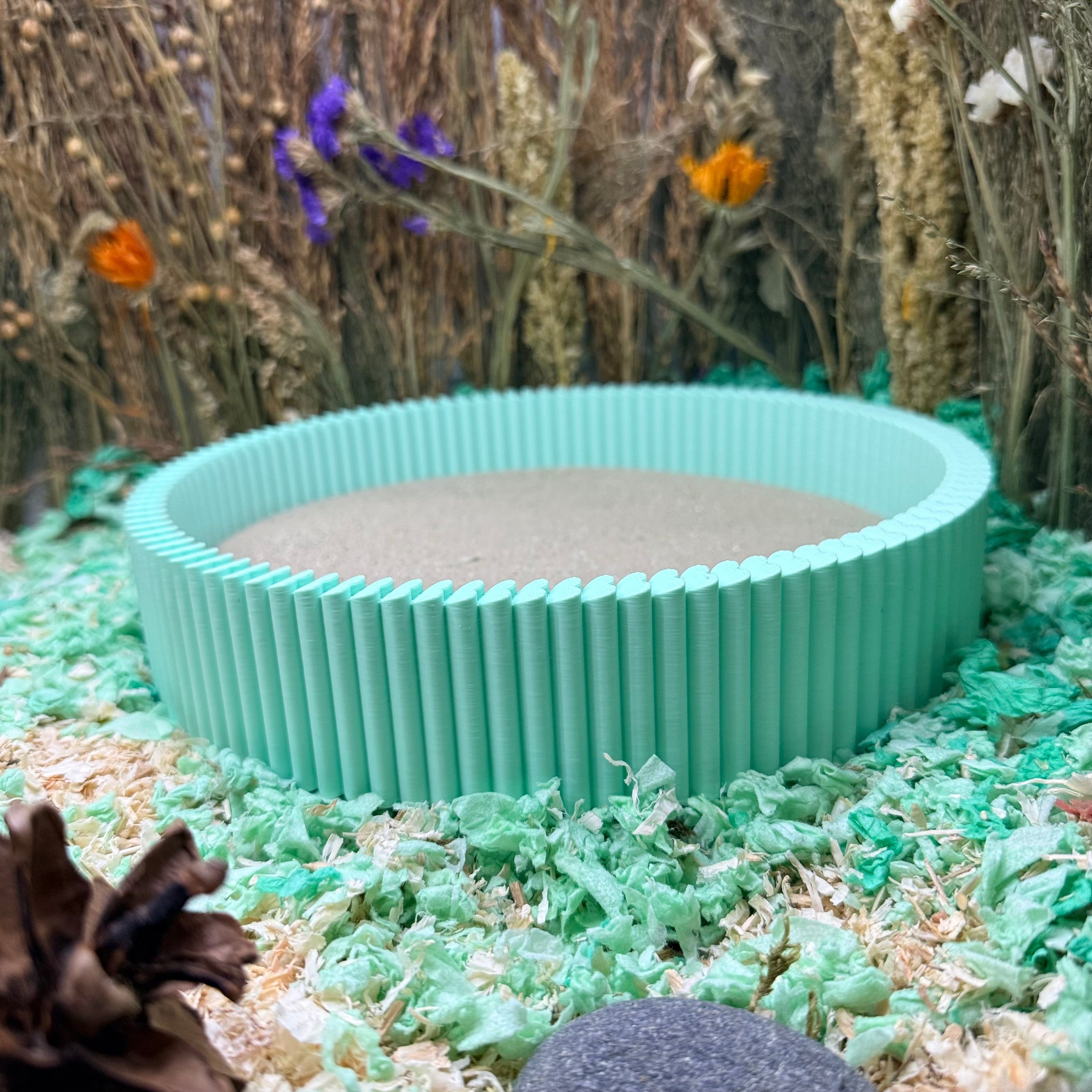 hamster rolling sand bath enclosure