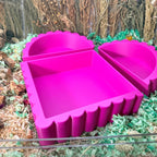 Sand Bath / Dig Box Scalloped 3 Piece Hamster Substrate Set | RoseLark