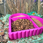 Sand Bath / Dig Box Scalloped 3 Piece Hamster Substrate Set | RoseLark