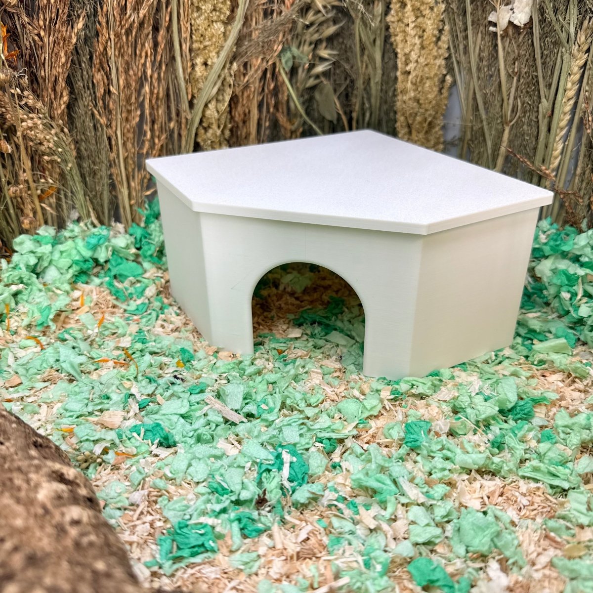 Small Pet Hide Corner Hide with Removable Lid | RoseLark