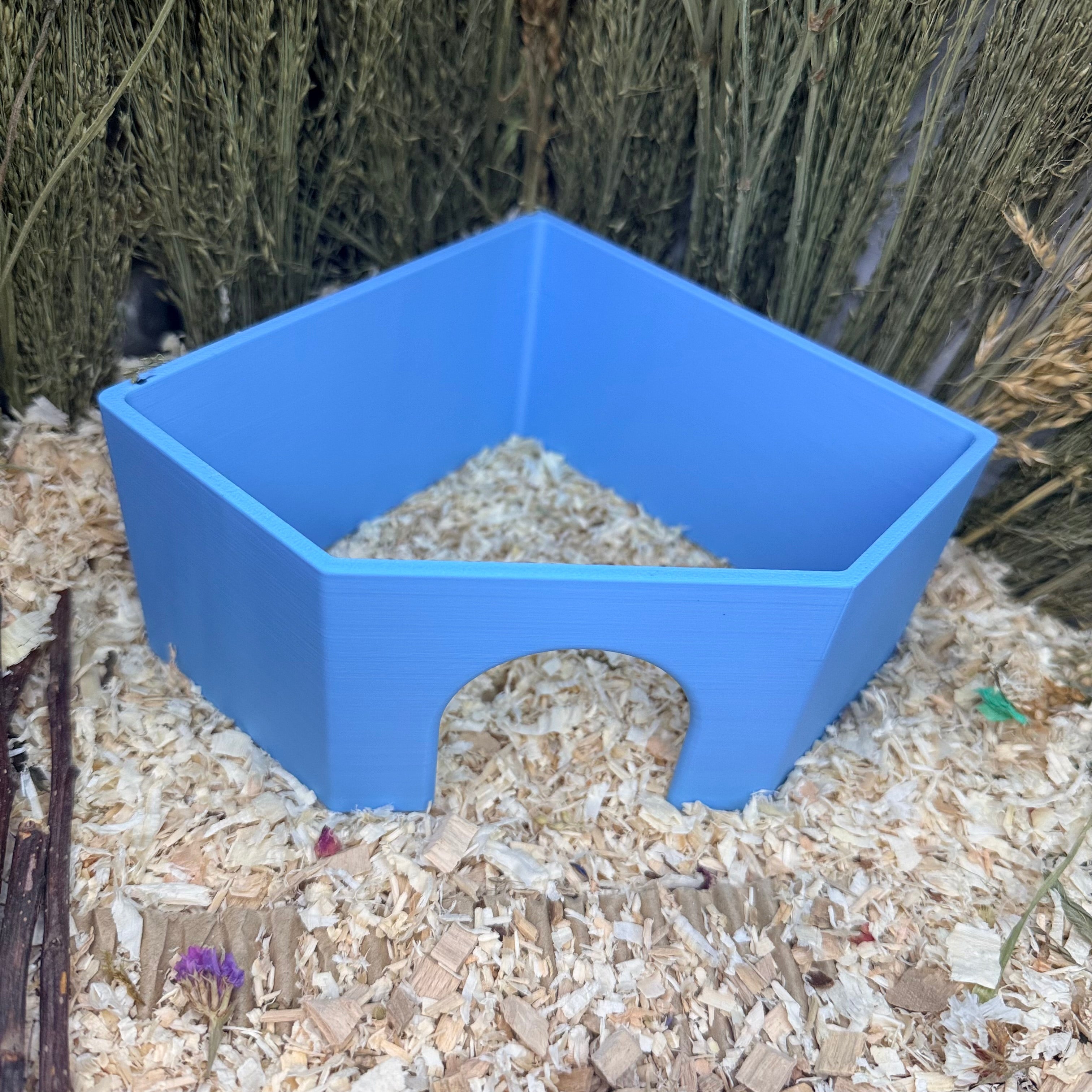 Small Pet Hide Corner Hide with Removable Lid RoseLark Pet Products