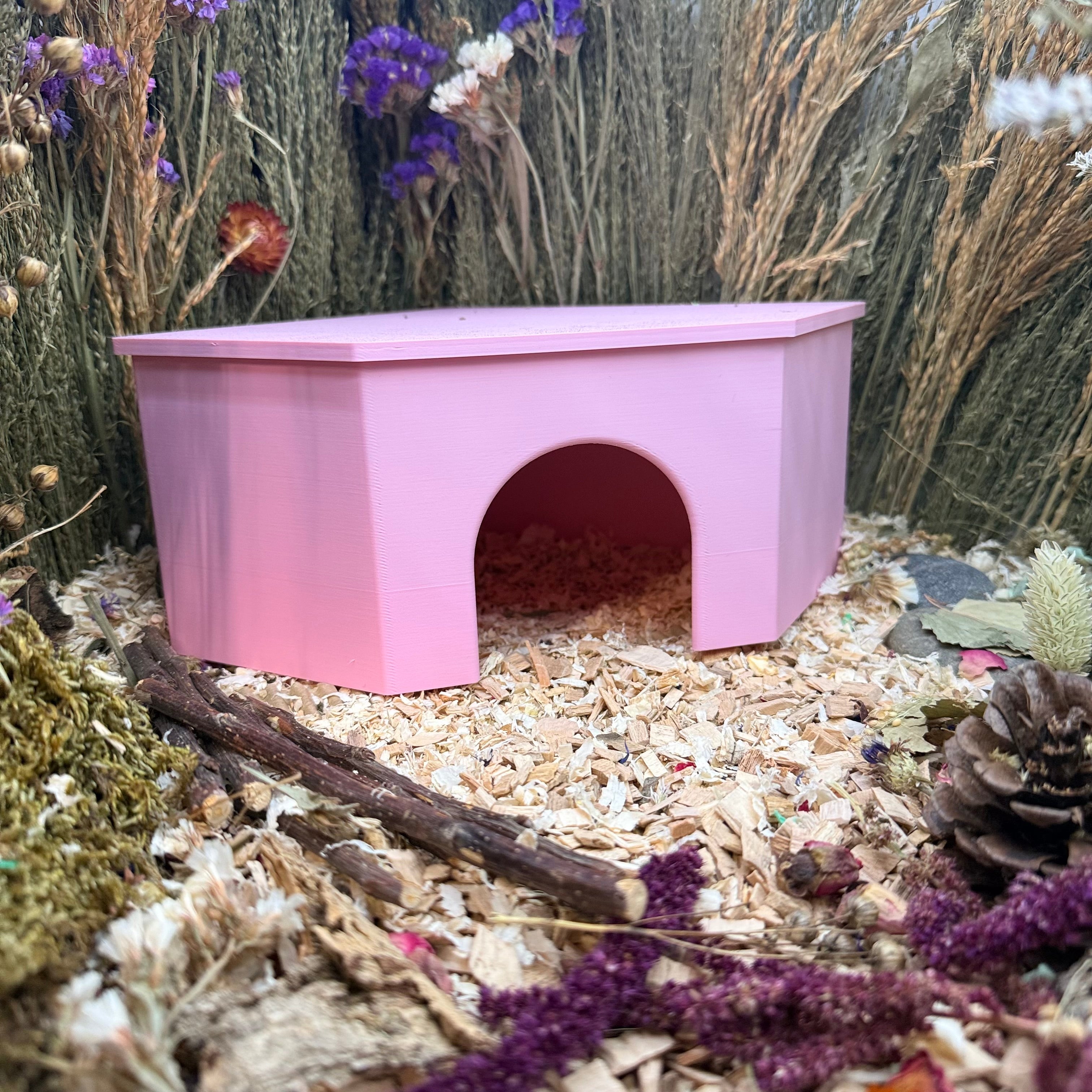 Small Pet Hide Corner Hide with Removable Lid | RoseLark