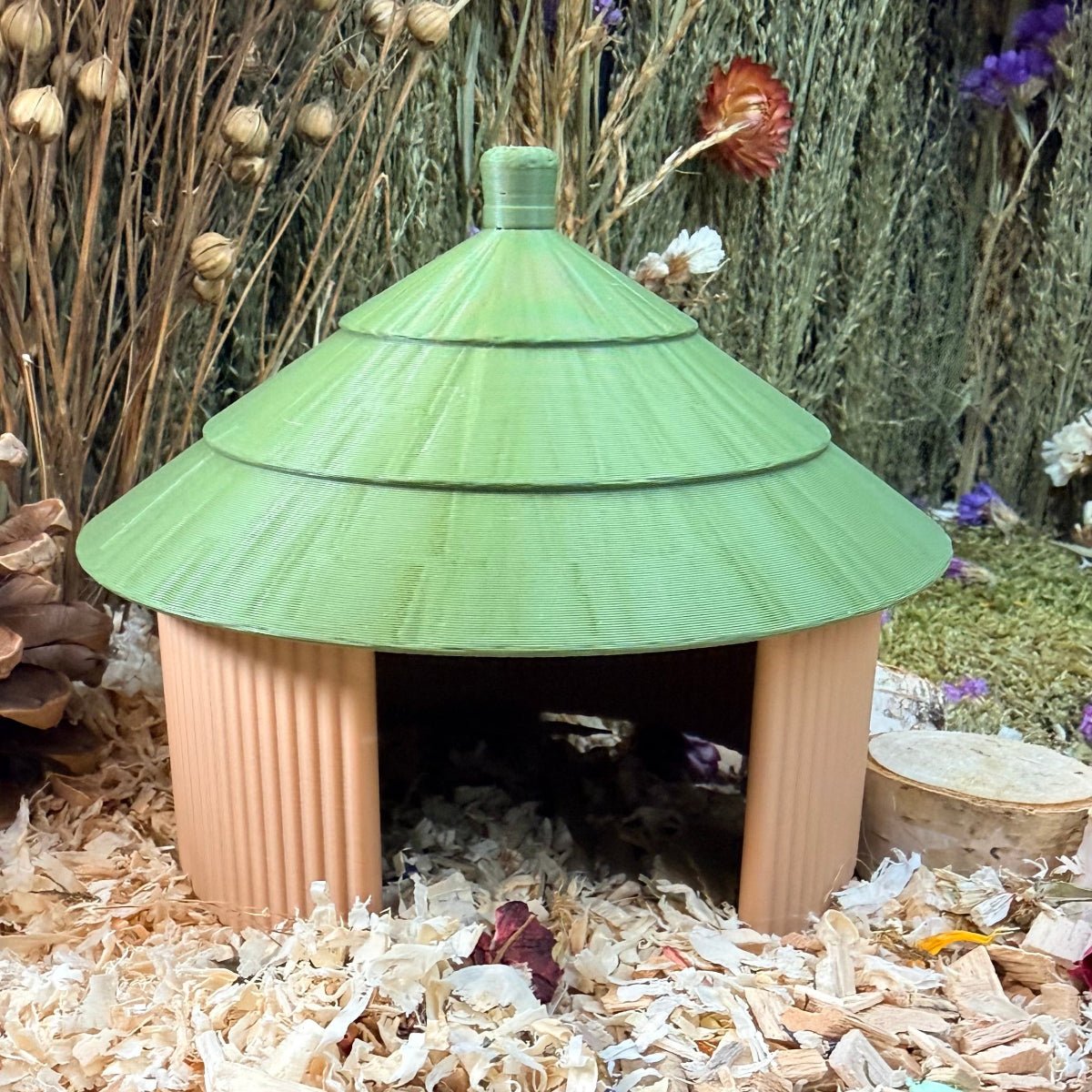 grass hut hamster hide
