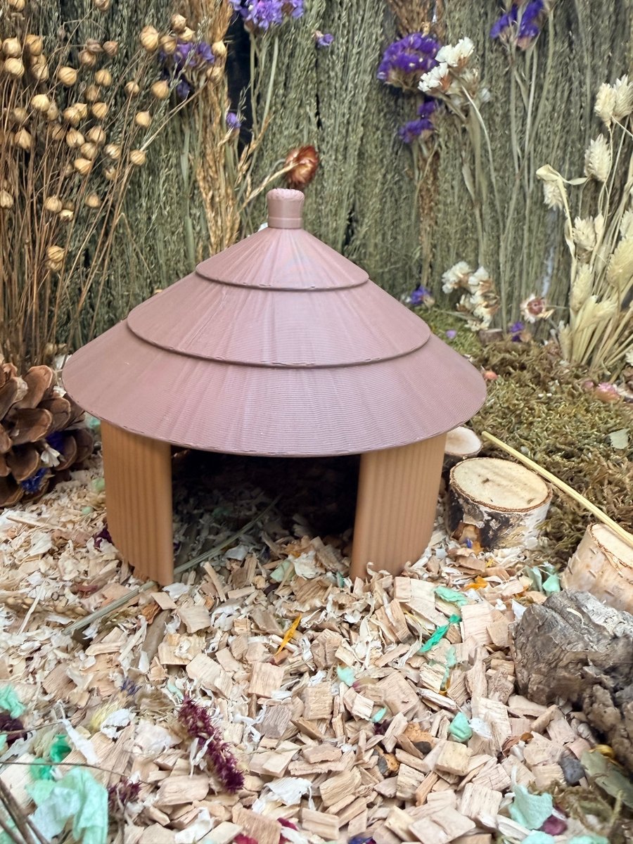 Small Pet Hide Grass Hut Hamster Hide | RoseLark