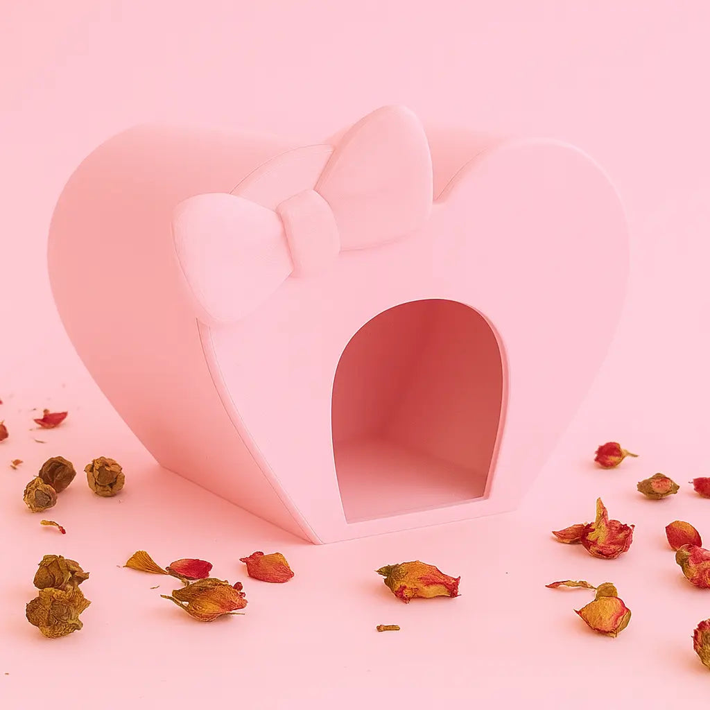 Small Pet Hide Heart Hide RoseLark Pet Products