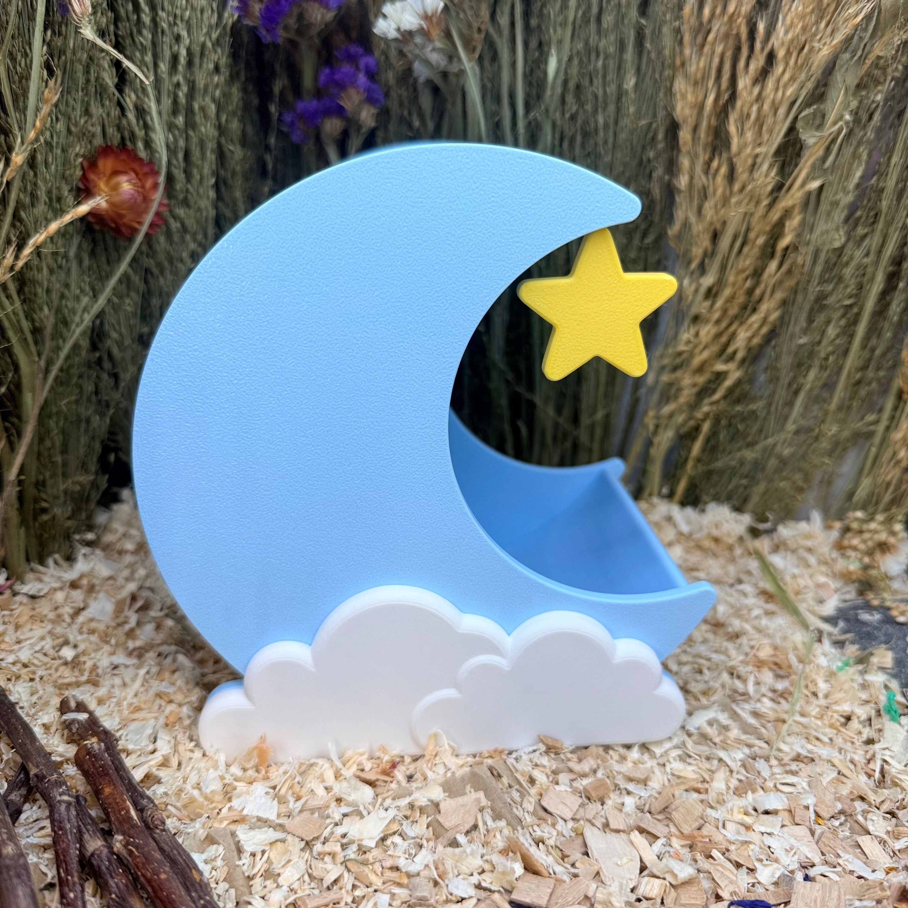 Small Pet Hide Moon Hide & Substrate Container RoseLark Pet Products