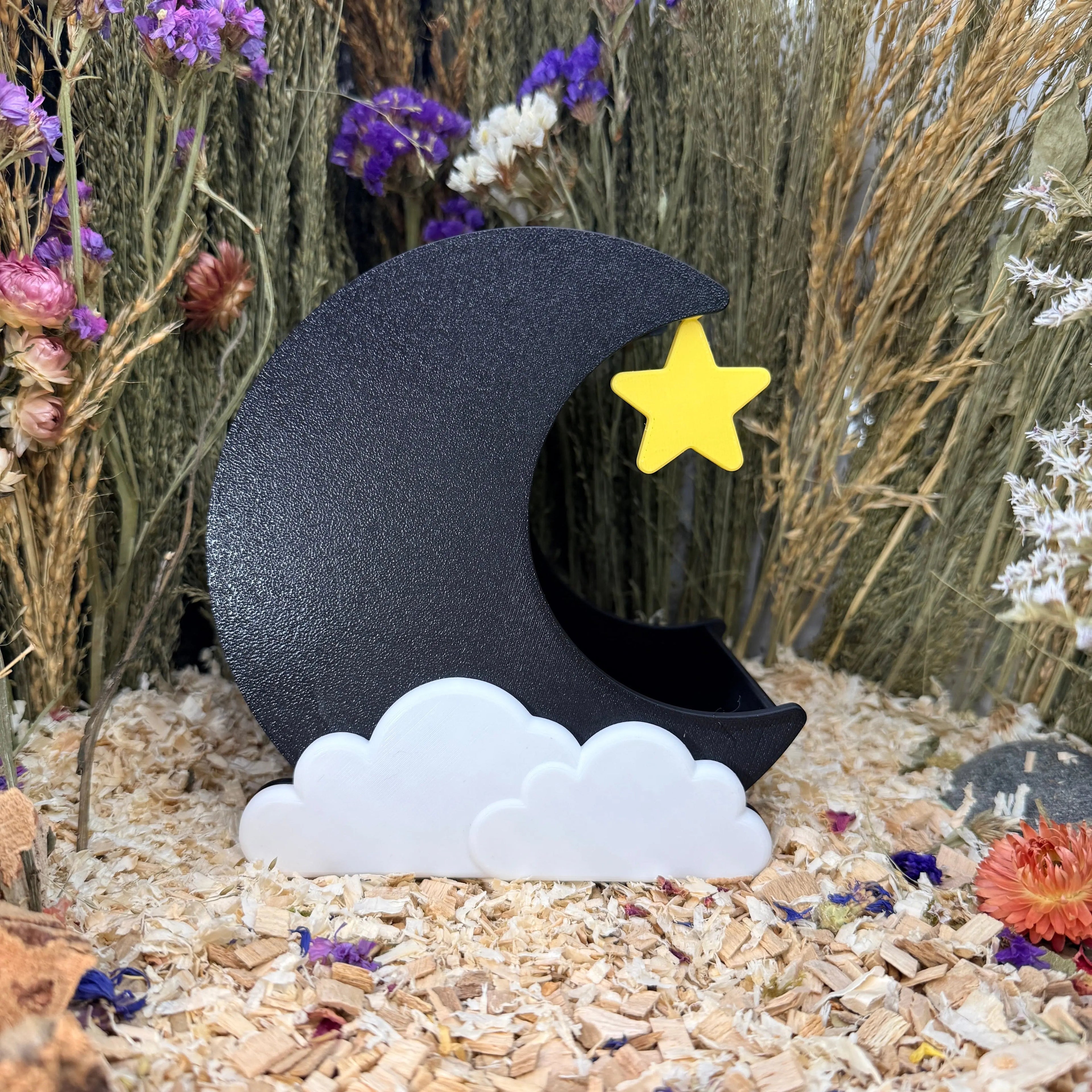 Small Pet Hide Moon Hide & Substrate Container RoseLark Pet Products