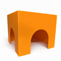 Small Pet Hide Square Hide – Dual Opening (Rats & Guinea Pigs) RoseLark Pet Products