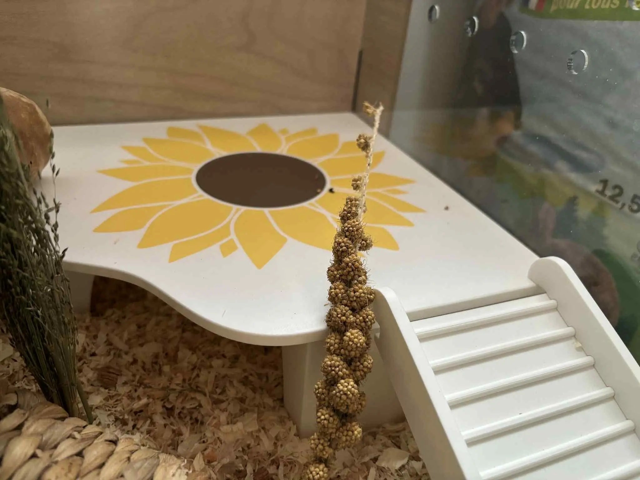 Small Pet Hide Sunflower 3 Chamber Hide RoseLark Pet Products
