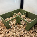 Small Pet Hide Three Chamber Hide with Removable Lid RoseLark Pet Products