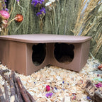 Small Pet Hide Three Chamber Hide with Removable Lid RoseLark Pet Products
