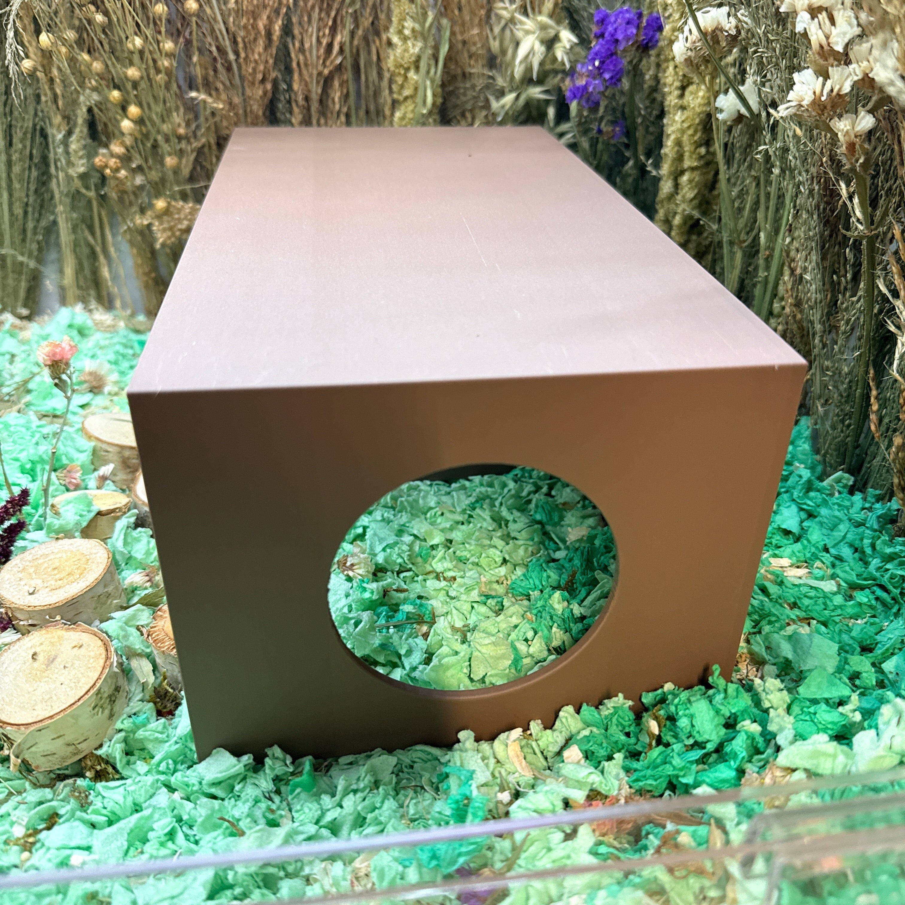 Small Pet Hide Two Chamber Peep Hide RoseLark Pet Products