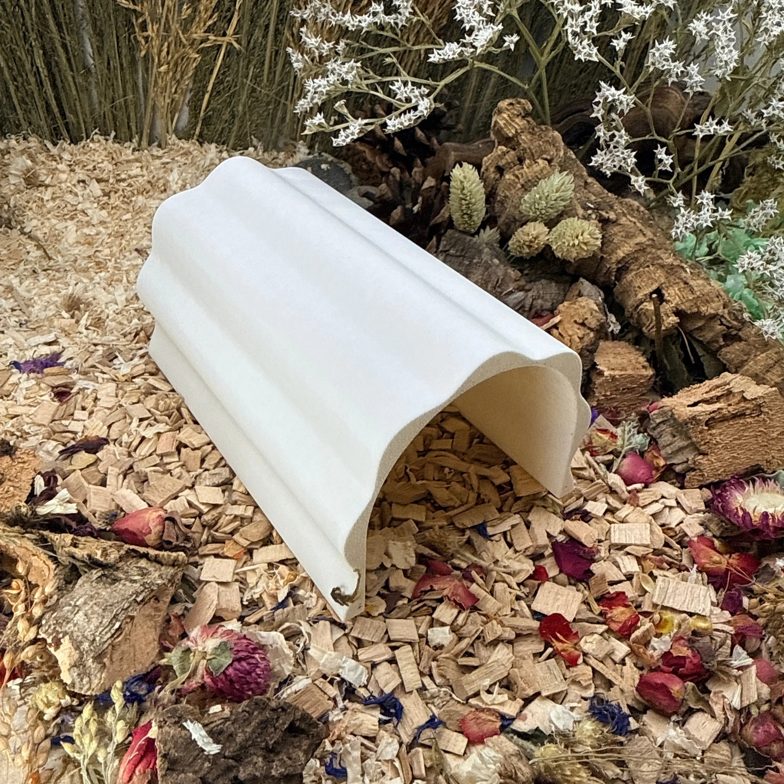 Small Pet Hide Wavy Tunnel Hide RoseLark Pet Products