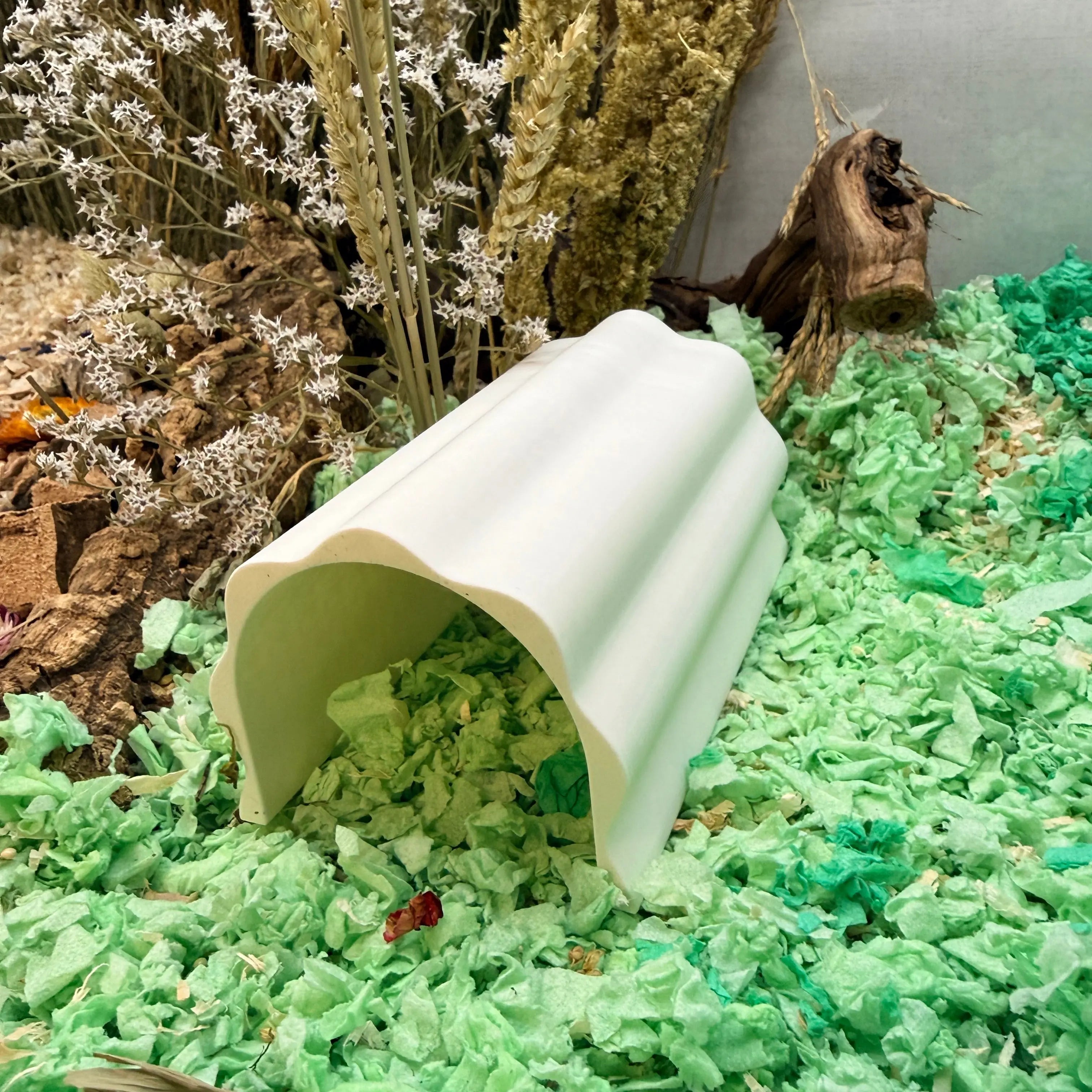 Small Pet Hide Wavy Tunnel Hide RoseLark Pet Products