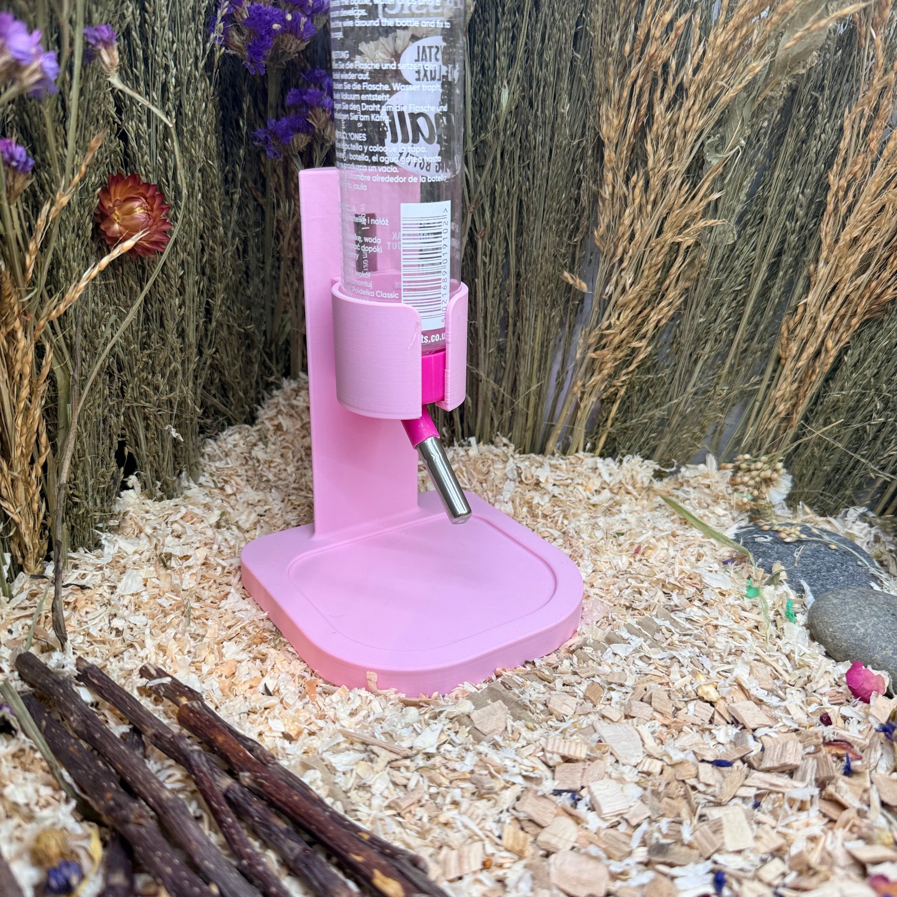 Water Bottle Holder Adjustable Height Free Standing Pet Water Bottle Holder RoseLark Pet Products