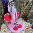 Water Bottle Holder Cherries Adjustable Water Bottle Holder RoseLark Pet Products