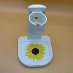 Water Bottle Holder Sunflower Pet Water Bottle Holder, Free Standing Adjustable Height RoseLark Pet Products
